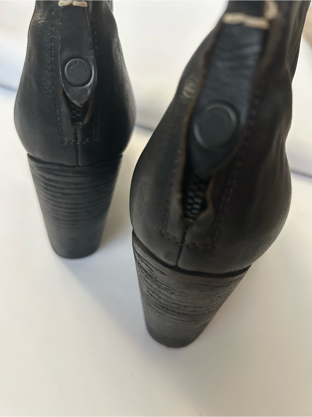rag & bone Black Leather Ankle Booties - Picture 8 of 10